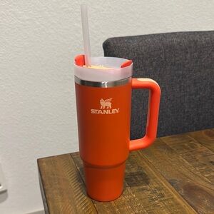 Stanley Orange Insulated Water Bottle with Handle